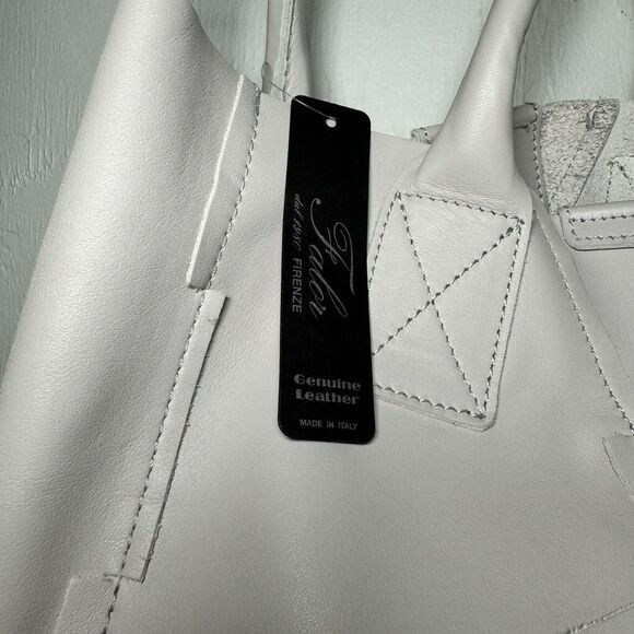 FALOR HAND WOVEN LEATHER SHOULDER BAG PURSE NEW ITALIAN MADE AUTHENTIC - Picture 4 of 6